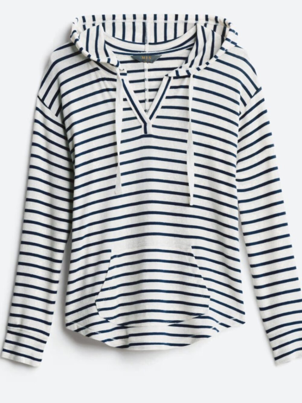 Market & Spruce Kallon Brushed Knit Hoodie Sweatshirt - White